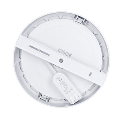LED paviršinė/įleidžiama 2in1 panelė 18W/230V 3000/4000/6000K skersmuo 22,5 cm IP54 sidabrinė