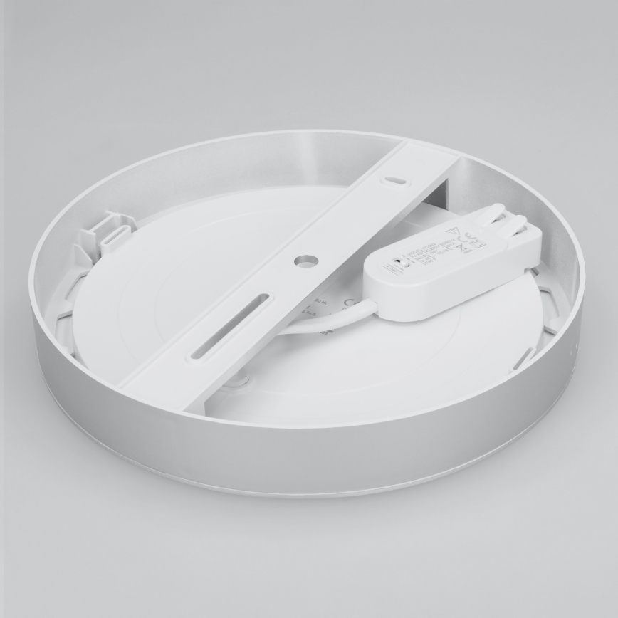 LED 2in1 paviršinis/įleidžiamas lubų panelis 18W/230V 3000/4000/6000K, skersmuo 22,5 cm, IP54, balta