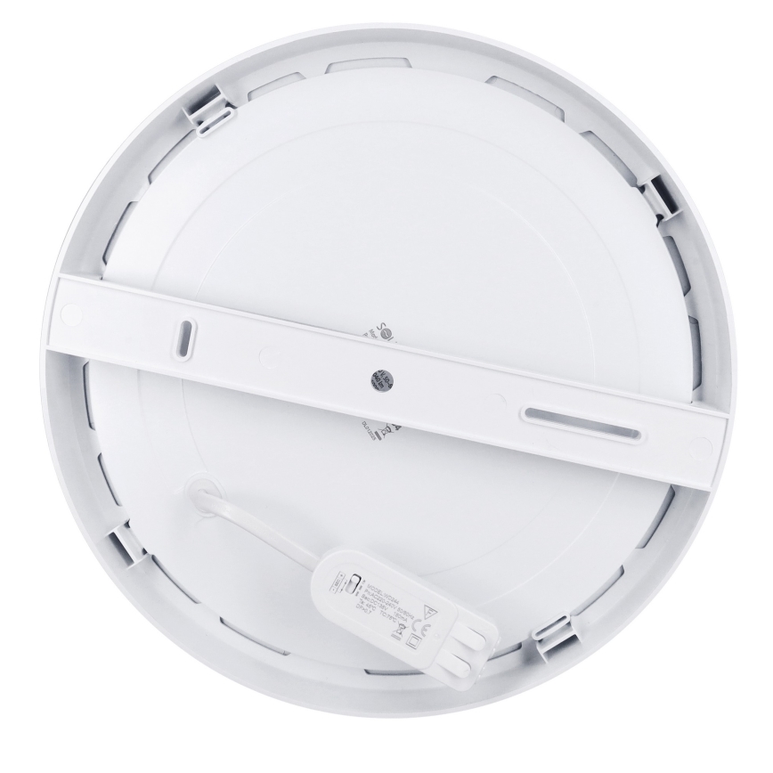 LED paviršinis/įleidžiamas 2 viename panelė, 24 W/230 V, 3000/4000/6000 K, skersmuo 30 cm, IP54, sidabrinė