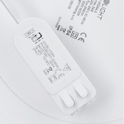 LED paviršinis/įleidžiamas 2 viename panelė, 24 W/230 V, 3000/4000/6000 K, skersmuo 30 cm, IP54, sidabrinė