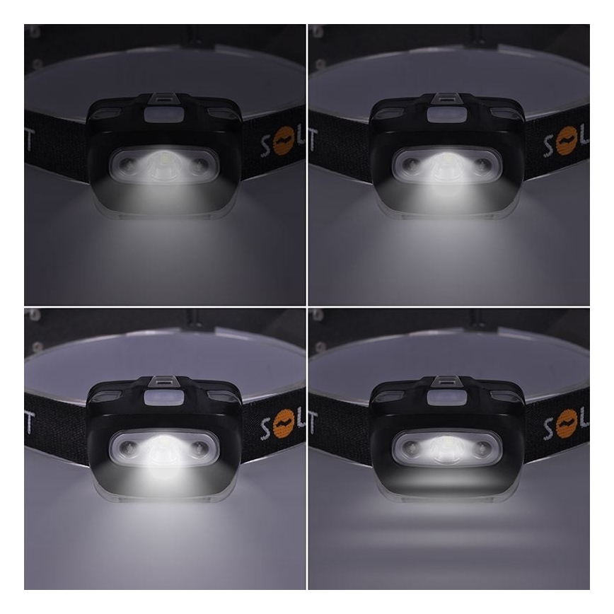 LED Žibintas ant galvos LED/3W/3xAAA