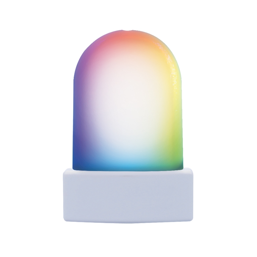 LED RGB Orientacinis lizdinis šviestuvas su prieblandos jutikliu LED/0,5W/230V
