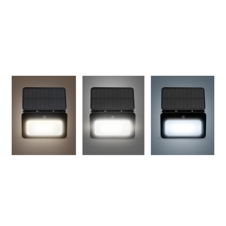 LED Pritemdomas saulės prožektorius su judesio ir prieblandos jutikliu LED/6W/3,7V 2200 mAh 3000/4000/6500K IP65