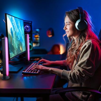 LED RGB žaidimų apšvietimas su nuotoliniu valdymu