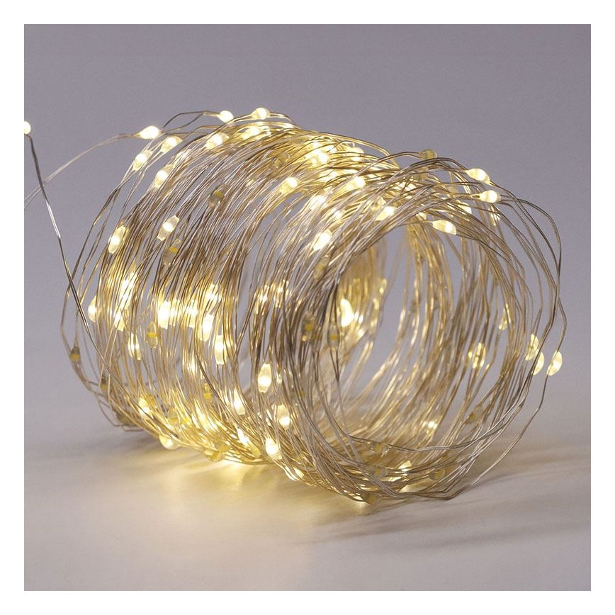 LED saulės dekoratyvinė girlianda, 3,7 V, 800 mAh, ilgis 22 m