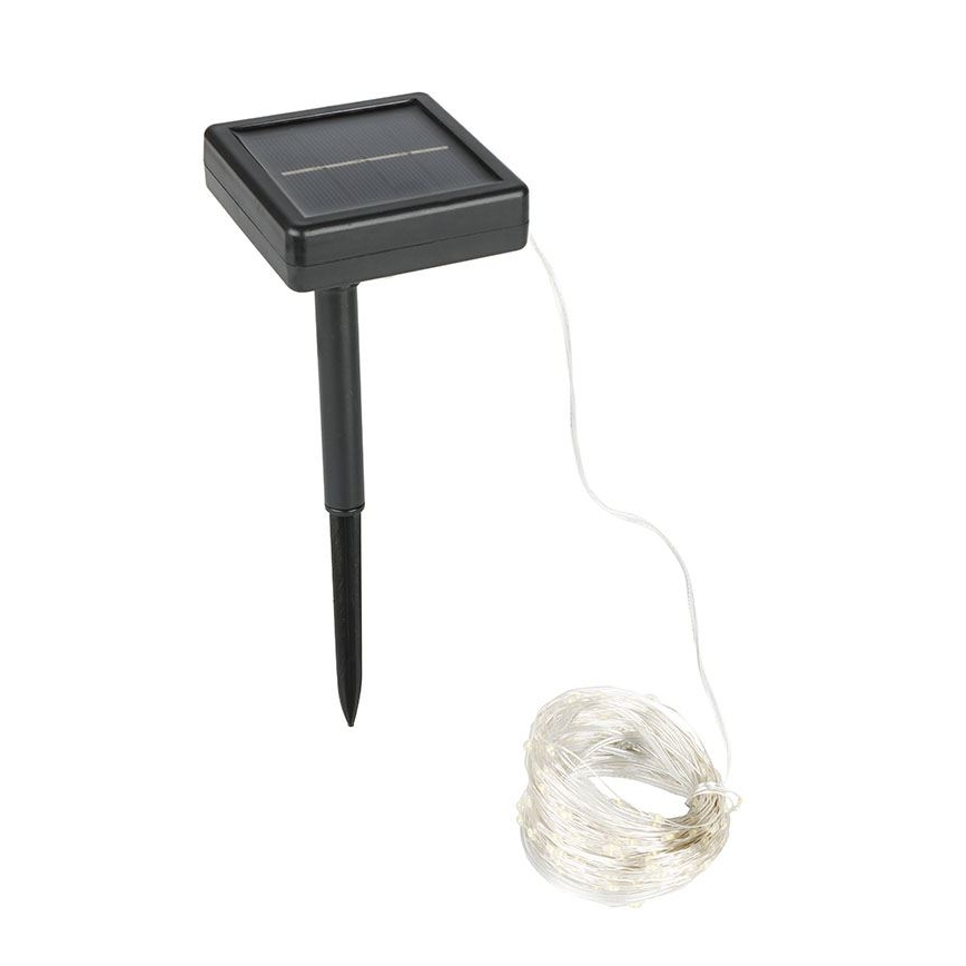 LED saulės dekoratyvinė girlianda, 3,7 V, 800 mAh, ilgis 22 m