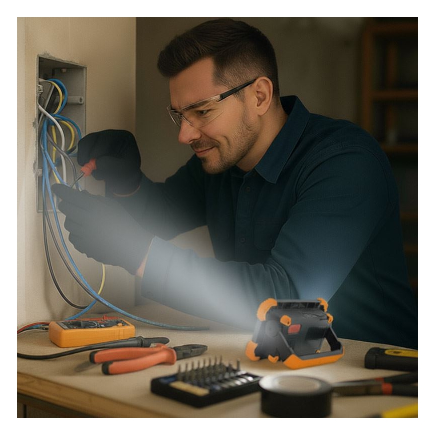 Įkraunamas LED prožektorius LED/10W/3,7V 4400 mAh