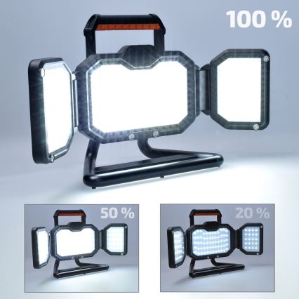 LED Pritemdomas įkraunamas prožektorius LED/50W/12000 mAh 4000K IP54