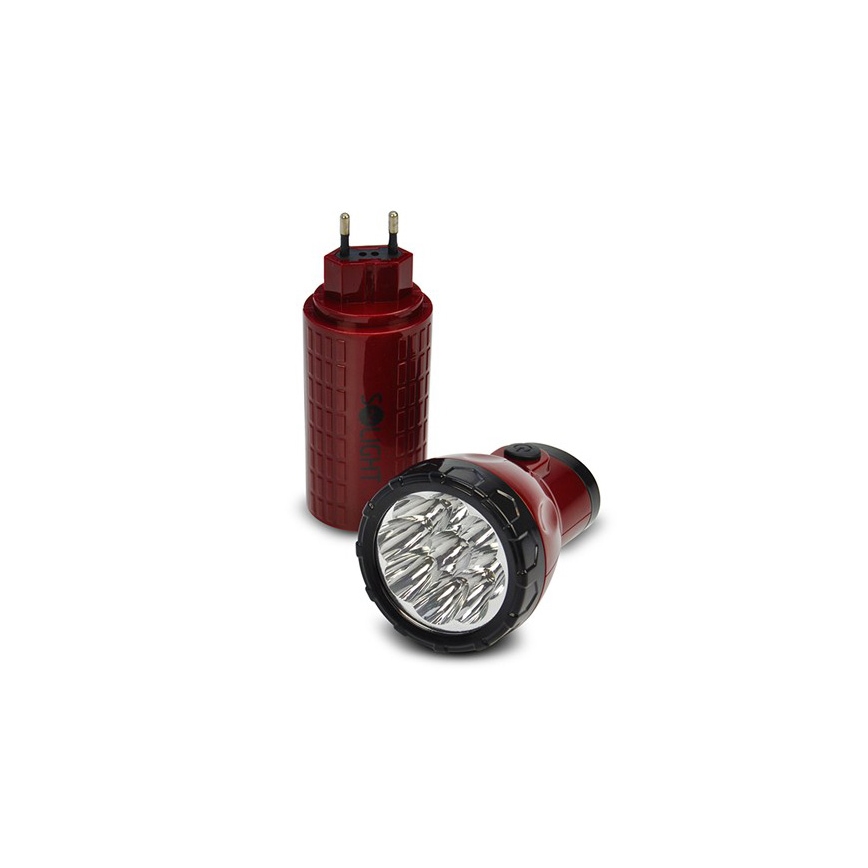 LED Įkraunamas žibintuvėlis 9xLED/4V 800mAh plug-in