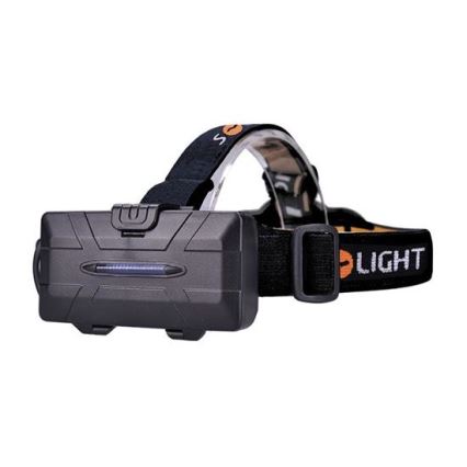 LED pakraunamas žibintuvėlis ant galvos LED/USB IP44