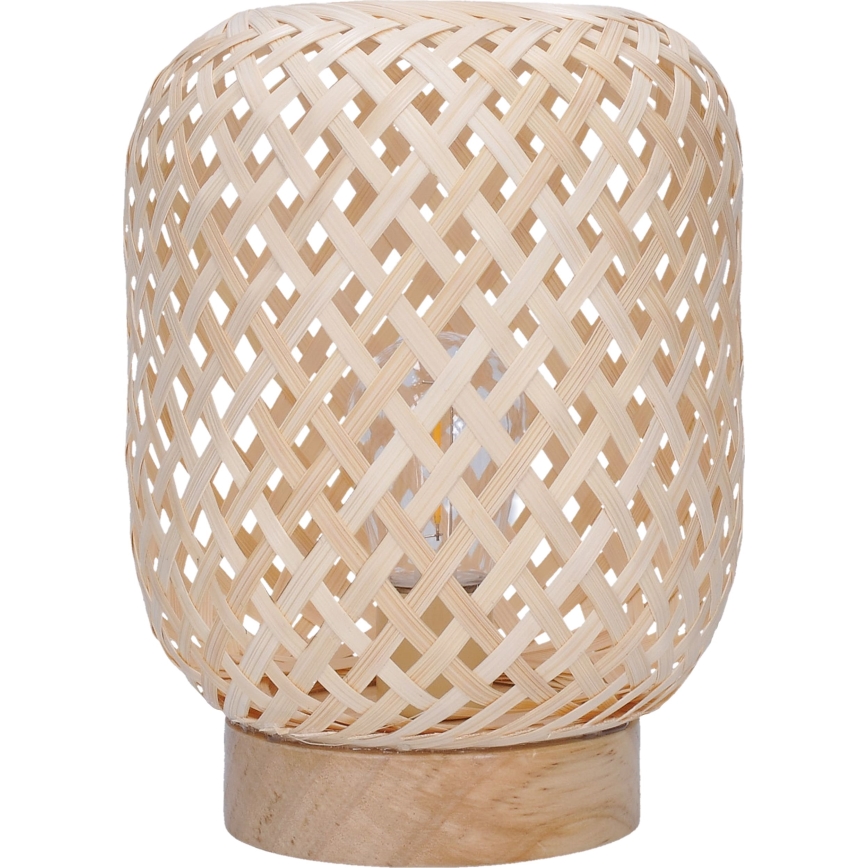 LED Dekoratyvinė stalinė lempa BOHO LED/2xAAA rotangas