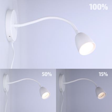 LED Pritemdoma maža sieninė lempa LED/4W/230V