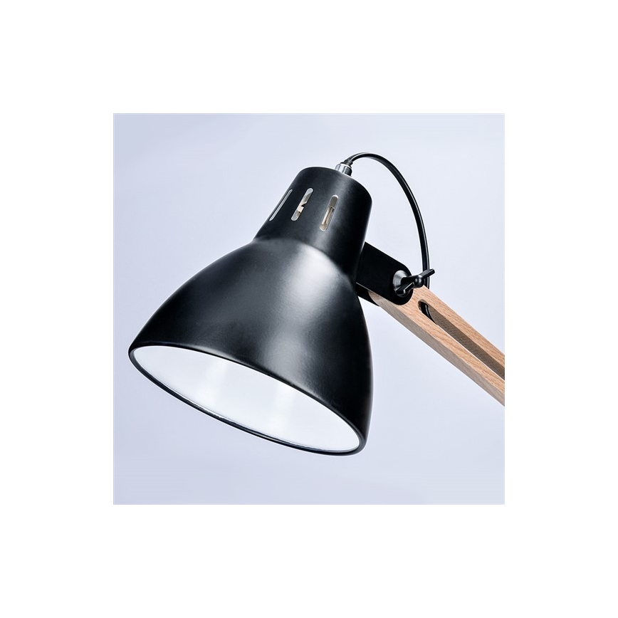 Stalinis šviestuvas FALUN 1xE27/25W/230V juoda/ąžuolas