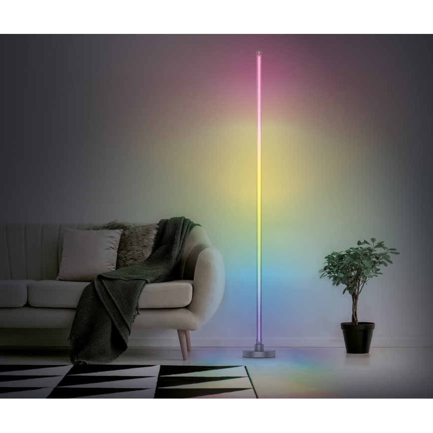 LED RGB Reguliuojama grindinė lempa RAINBOW LED/18W/230V Wi-Fi Tuya + nuotolinis valdymas