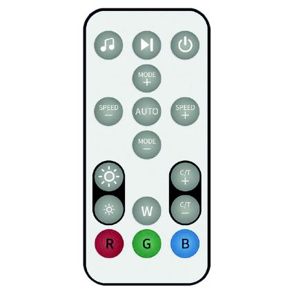 LED RGB Reguliuojama grindinė lempa RAINBOW LED/18W/230V Wi-Fi Tuya + nuotolinis valdymas