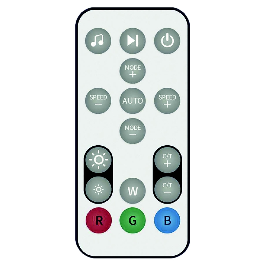 LED RGB Reguliuojama grindinė lempa RAINBOW LED/18W/230V Wi-Fi Tuya + nuotolinis valdymas