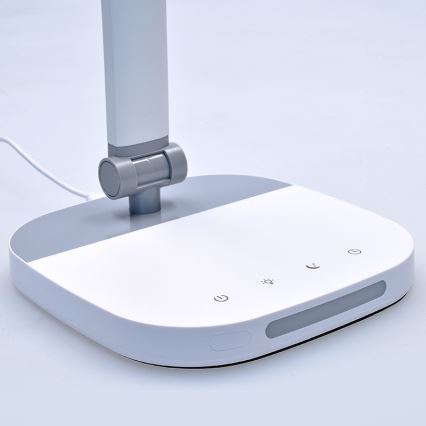 LED reguliuojama jutiklinė stalinė lempa su naktiniu apšvietimu LED/10W/5V 3000/4000/5000K balta