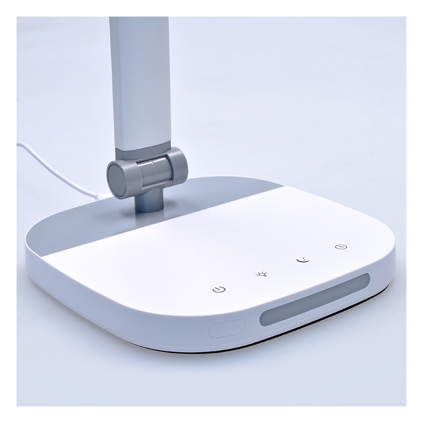 LED reguliuojama jutiklinė stalinė lempa su naktiniu apšvietimu LED/10W/5V 3000/4000/5000K balta