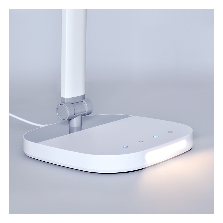 LED reguliuojama jutiklinė stalinė lempa su naktiniu apšvietimu LED/10W/5V 3000/4000/5000K balta