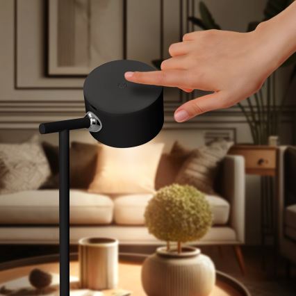 Solight WO68-B-LED Pritemdoma įkraunama lempa 3in1 LED/4W/2000 mAh 3000/4000/6500K juoda