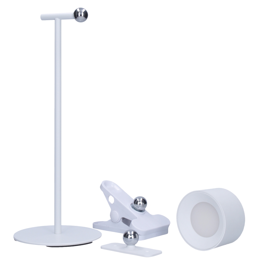 Solight WO68-W-LED pritemdoma įkraunama lempa 3in1 LED/4W/2000 mAh 3000/4000/6500K balta