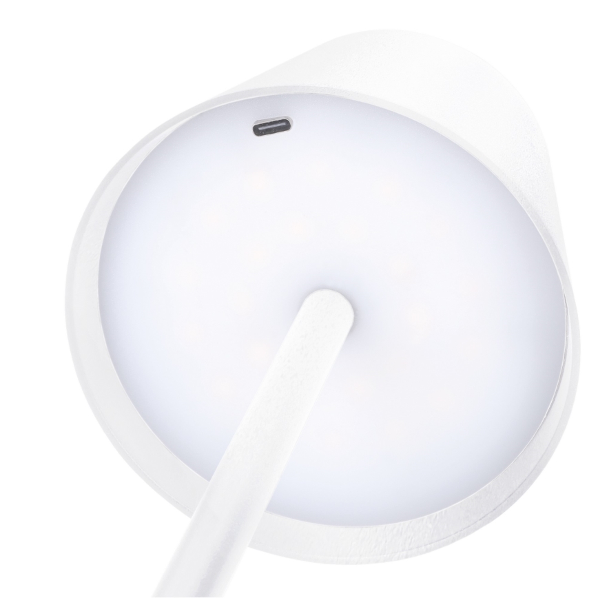 LED Dimeriuojama įkraunama jutiklinė stalinė lempa LUCCA LED/3,7V 3000/4000/6500K 2000 mAh balta