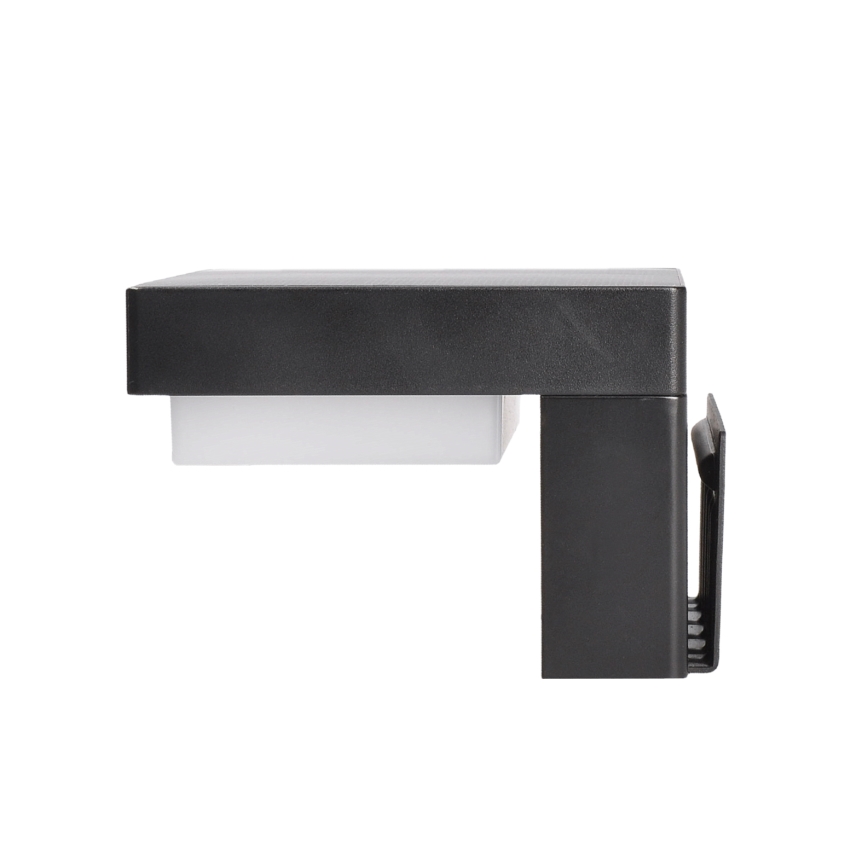 LED Sieninis saulės šviestuvas su judesio ir prieblandos jutikliu PALERMO LED/5W/2000 mAh IP54 juoda