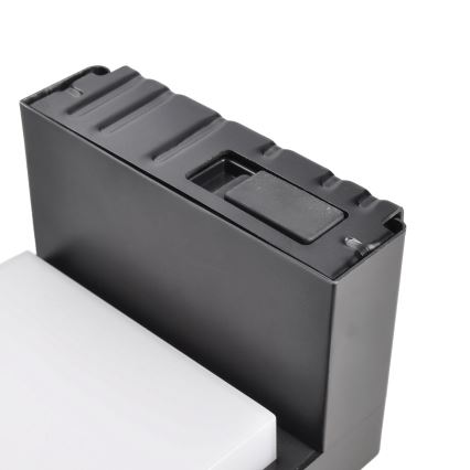 LED Sieninis saulės šviestuvas su judesio ir prieblandos jutikliu PALERMO LED/5W/2000 mAh IP54 juoda