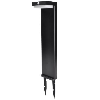 LED šviestuvas, įkraunamas saulės energija su judesio ir prieblandos jutikliu PALERMO LED/5W/2000 mAh IP54 juoda