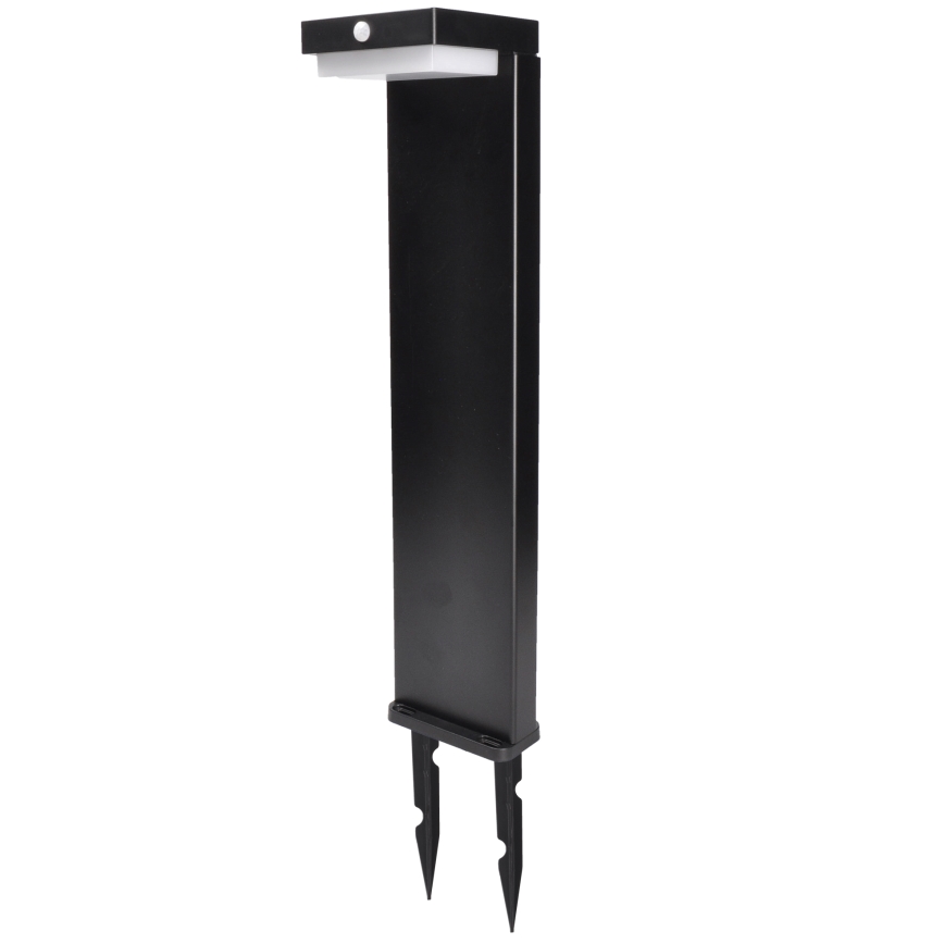 LED šviestuvas, įkraunamas saulės energija su judesio ir prieblandos jutikliu PALERMO LED/5W/2000 mAh IP54 juoda