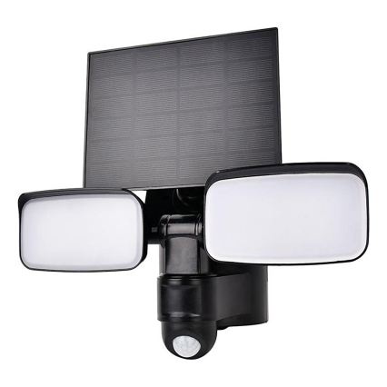 LED saulės prožektorius su jutikliu LED/9W/3,7V 3600 mAh IP54