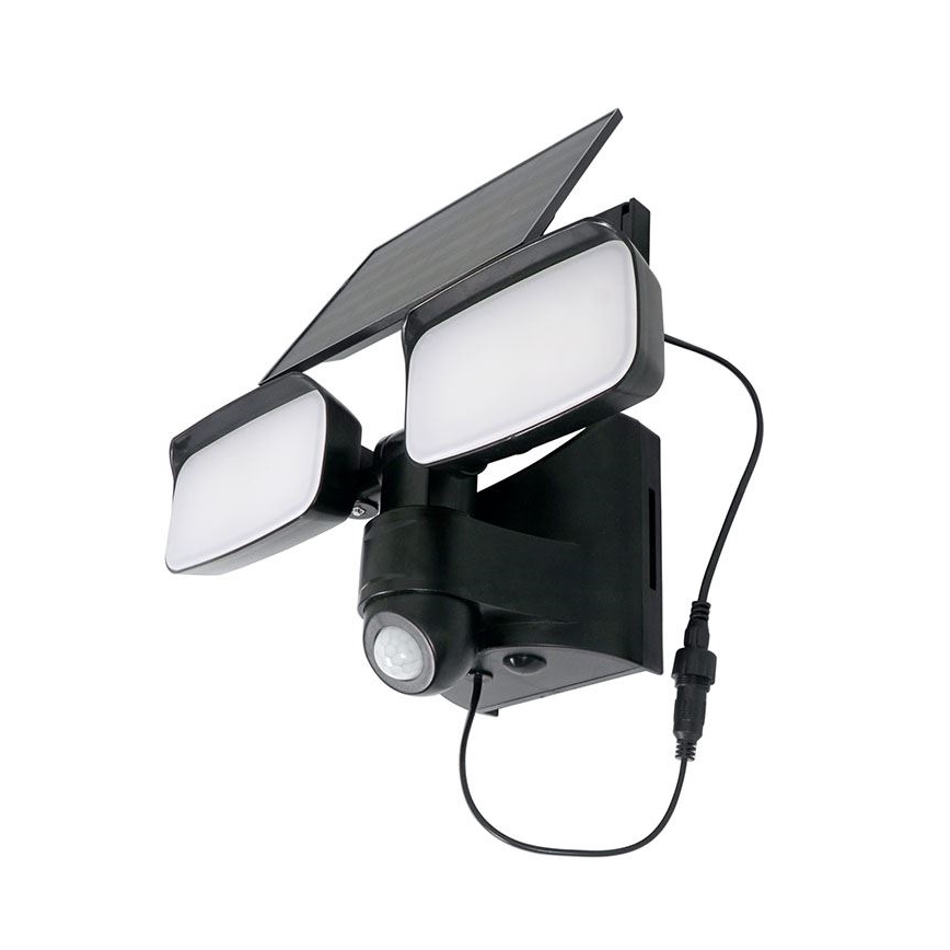 LED saulės prožektorius su jutikliu LED/9W/3,7V 3600 mAh IP54