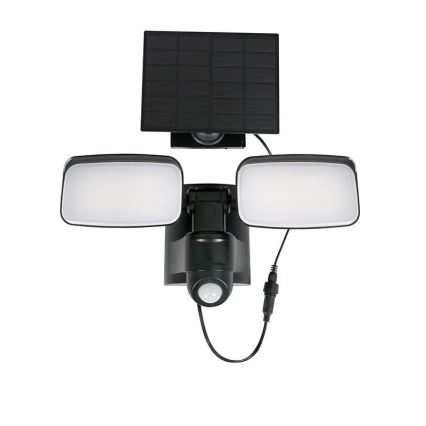 LED saulės prožektorius su jutikliu LED/9W/3,7V 3600 mAh IP54