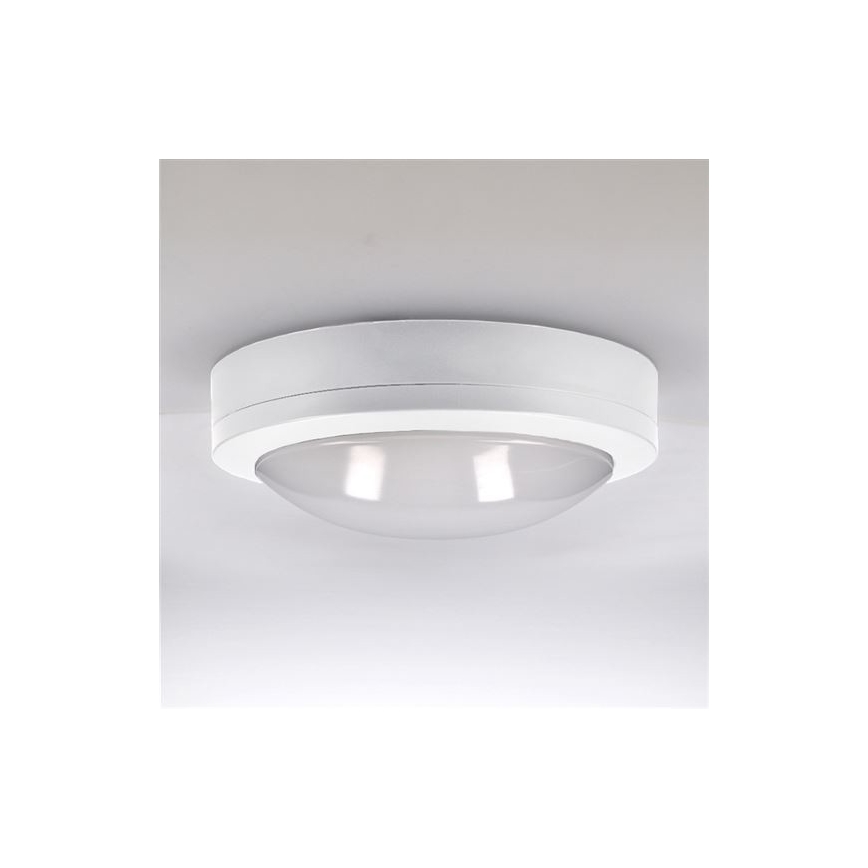 LED lubinis lauko šviestuvas SIENA LED/13W/230V IP54 diametras 17 cm balta