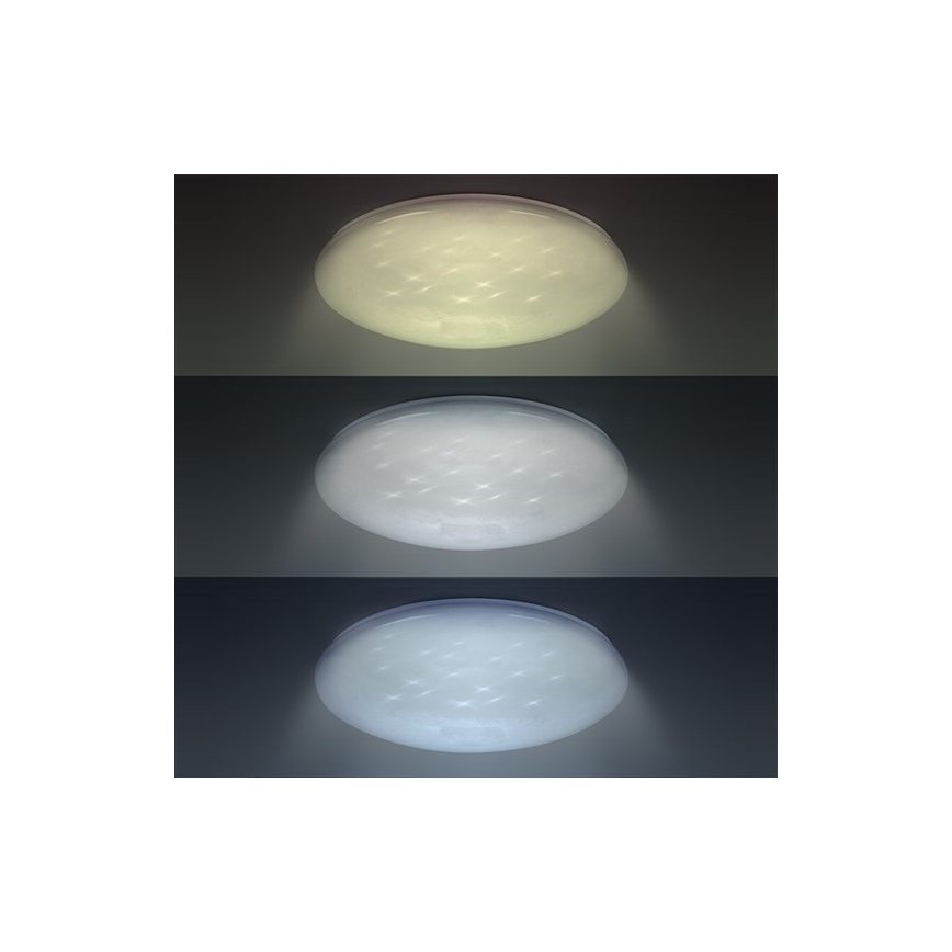 Pritemdomas LED lubinis šviestuvas STAR LED/24W/230V + Valdymo pultas