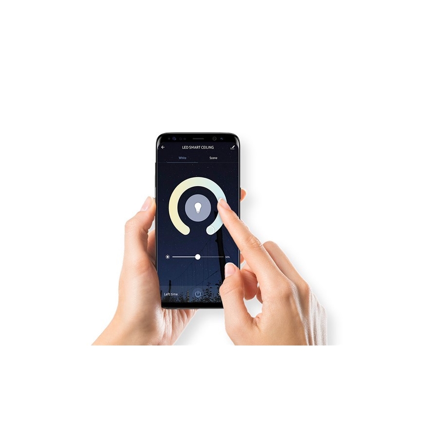 Pritemdomas LED lubinis šviestuvas SMART LED/28W/230 Wi-Fi