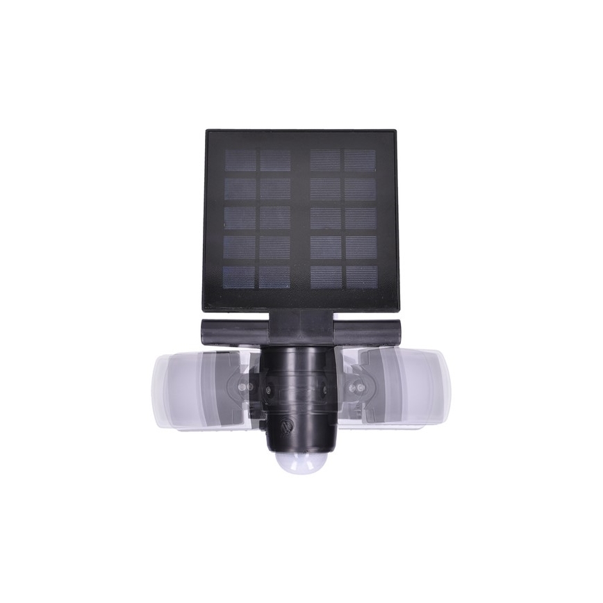 Saulės energijos LED prožektorius su jutikliu 2000mAh LED/8W/3,7V IP44