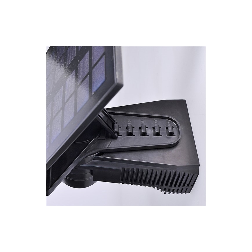 Saulės energijos LED prožektorius su jutikliu 2000mAh LED/8W/3,7V IP44