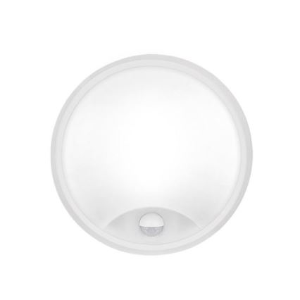LED lauko sieninis šviestuvas su jutikliu 2 viename LED/20W/230V 3000/4000/6500K IP65 Ø 22 cm