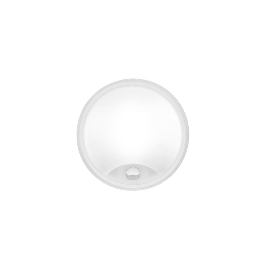 LED lauko sieninis šviestuvas su jutikliu 2 viename LED/20W/230V 3000/4000/6500K IP65 Ø 22 cm