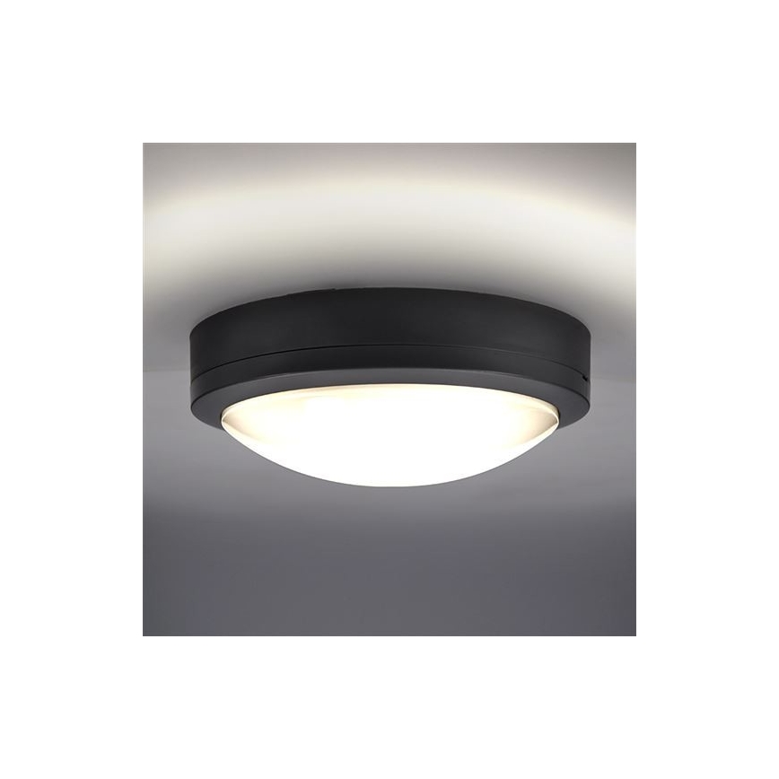 LED lubinis lauko šviestuvas su jutikliu SIENA LED/20W/230V 4000K diametras 23 cm IP54