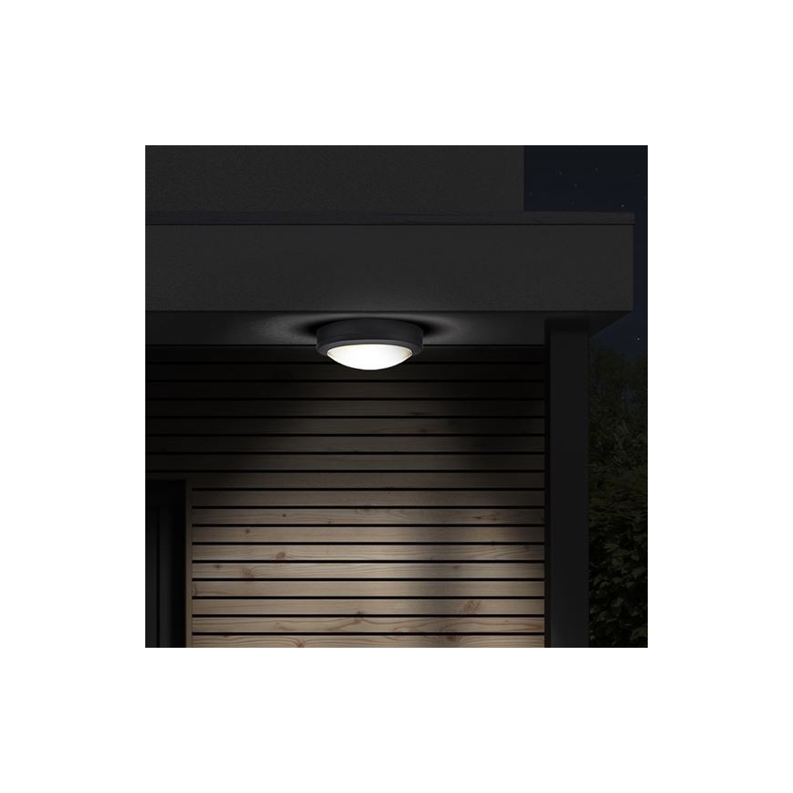LED lubinis lauko šviestuvas su jutikliu SIENA LED/20W/230V 4000K diametras 23 cm IP54
