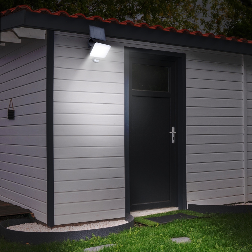 LED Saulės energijos prožektorius su judesio jutikliu LED/11W/3,7V 4400mAh 3000K/4000K/6500K IP54