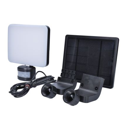 LED saulės šviesos prožektorius su judesio jutikliu LED/11W/3,7V 4400mAh 3000K/4000K/6500K IP54