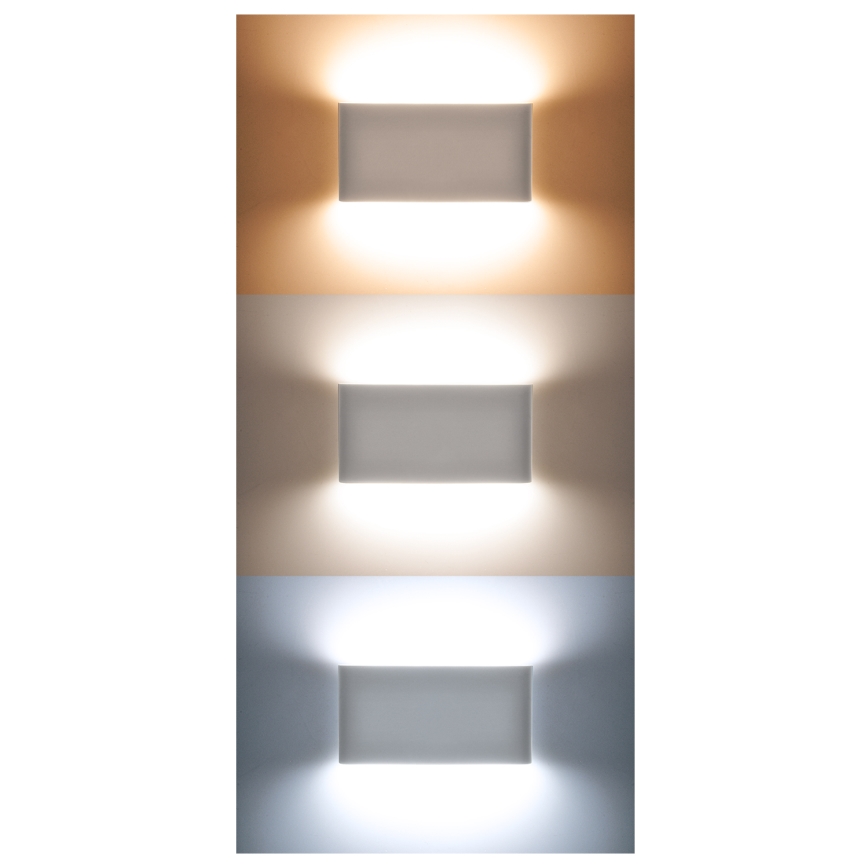 LED Lauko sieninis šviestuvas MODENA LED/12W/230V 3000/4000/6000K IP54 juodas