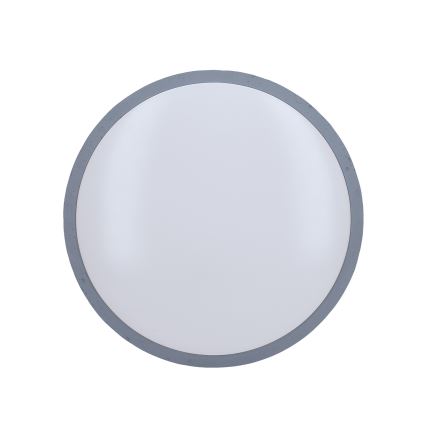 LED Pritemdomas lubinis šviestuvas GREY LED/48W/230V 3000-6500K pilka diametras 38 cm + nuotolinio valdymo pultas