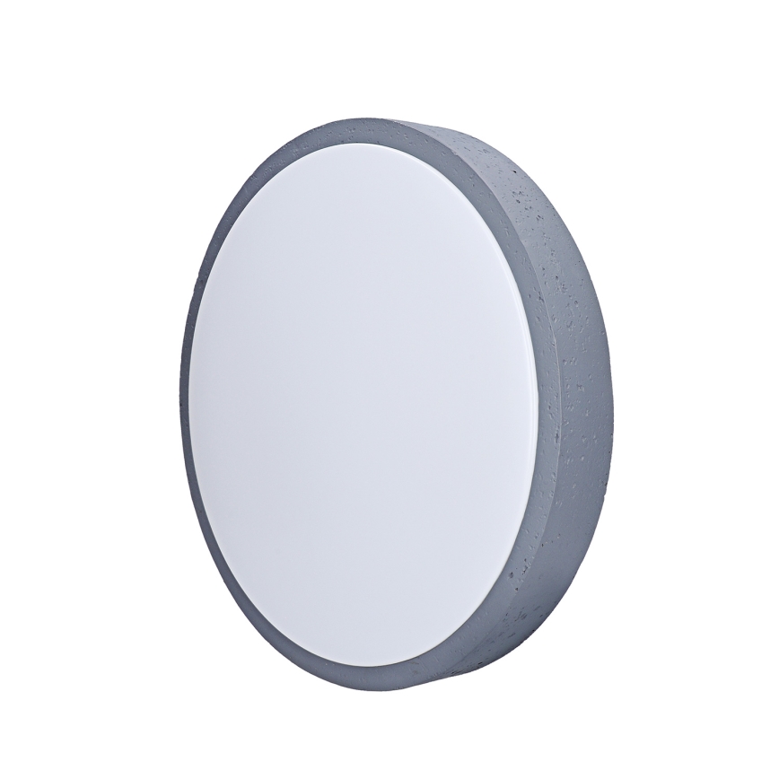 LED Pritemdomas lubinis šviestuvas GREY LED/48W/230V 3000-6500K pilka diametras 38 cm + nuotolinio valdymo pultas