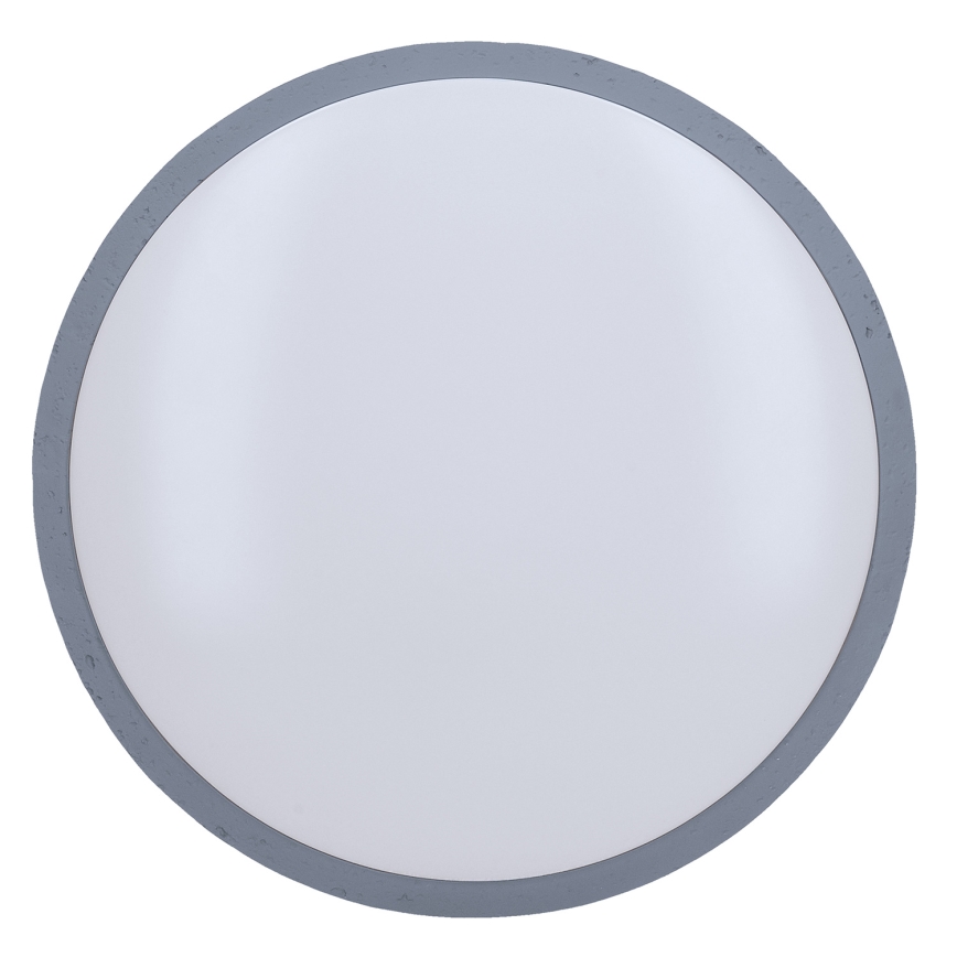 LED Pritemdomas lubinis šviestuvas GREY LED/60W/230V 3000-6500K pilka diametras 49 cm + nuotolinio valdymo pultas