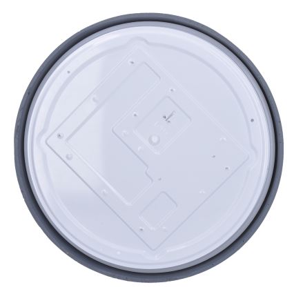 LED Pritemdomas lubinis šviestuvas GREY LED/60W/230V 3000-6500K pilka diametras 49 cm + nuotolinio valdymo pultas