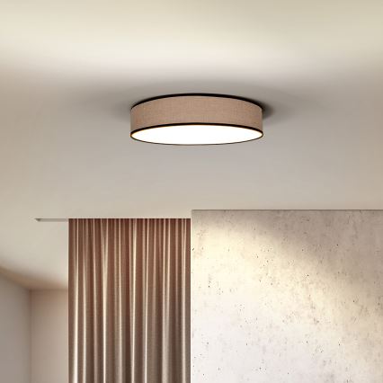 LED Pritemdomas lubinis šviestuvas BROWNIE LED/48W/230V 3000-6500K ruda diametras 40 cm + nuotolinio valdymo pultas